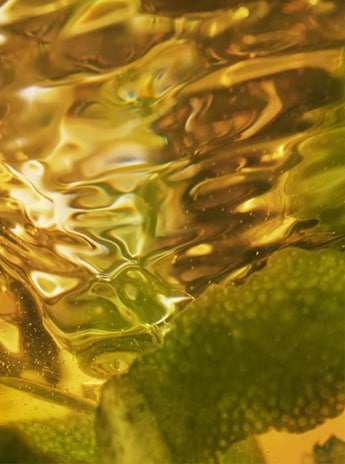 image of lime tea up close which is an ingredient in the moisturising soft cream.